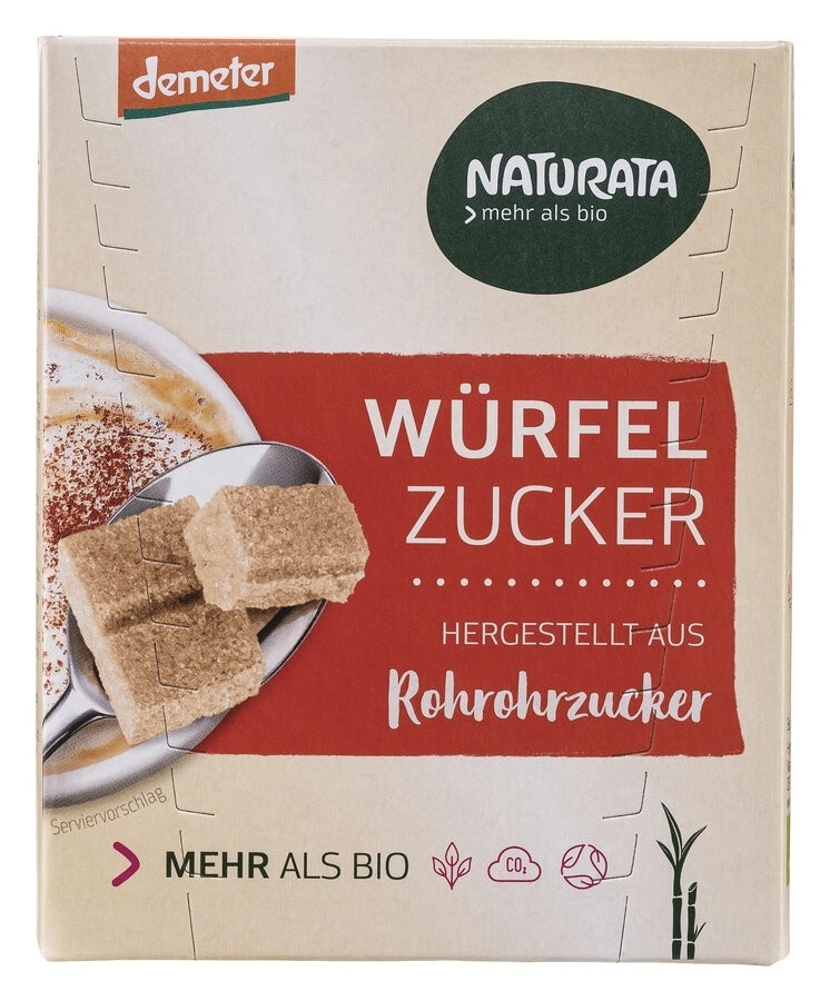 Naturata Würfelzucker, 500 gr Packung