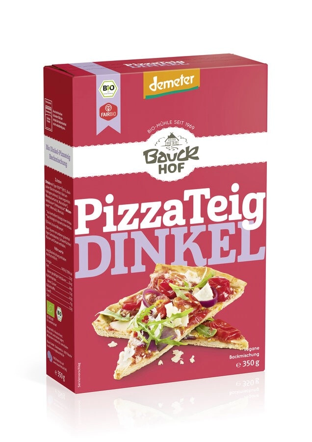 Bauckhof Pizzateig Dinkel, 350 gr Packung Demeter