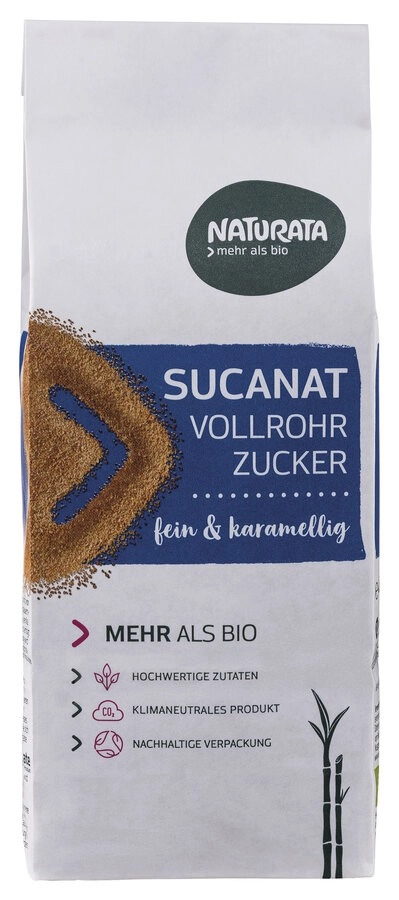 Naturata Sucanat Vollrohrzucker, 400 gr Packung