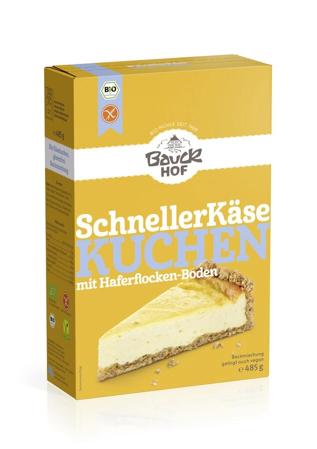 Bauckhof Käsekuchen, glutenfrei 485 gr Packung