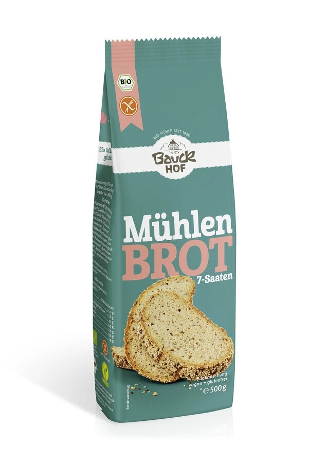 Bauckhof Mühlenbrot glutenfrei, 500 gr Beutel