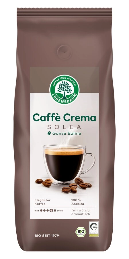 Lebensb Solea Caffč Crema, ganze Bohne, 1 kg Packu