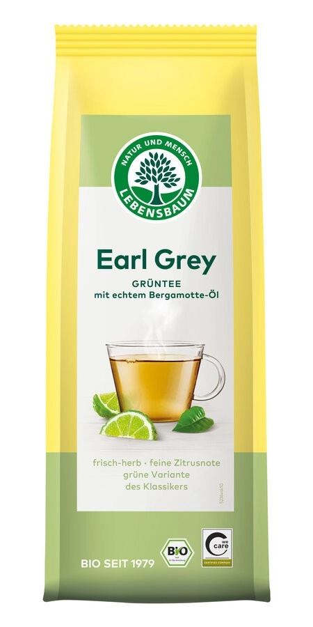 Lebensb Grüntee Earl Grey, 50 gr Packung