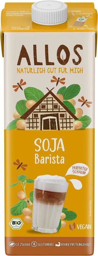 Allos Soja Barista Drink, 1 ltr Packung