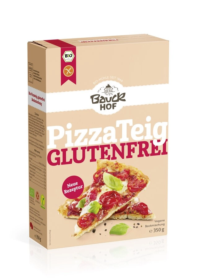 Bauckhof Pizzateig, glutenfrei 350 gr Packung