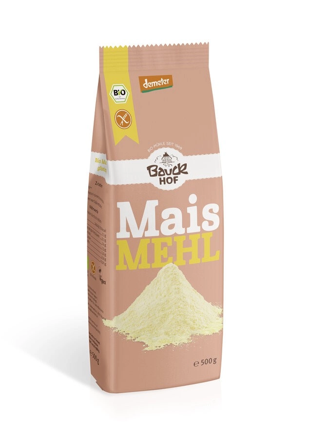 Bauckhof Maismehl, 500 gr Packung -glutenfrei-