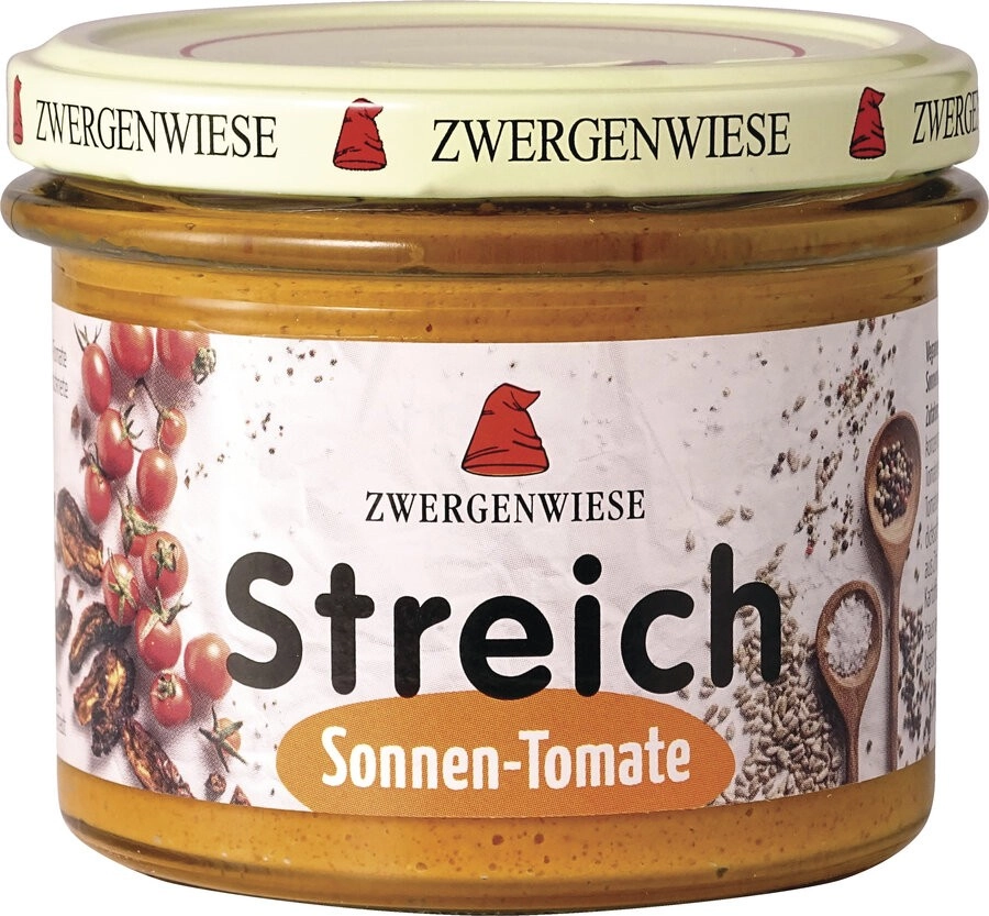 Zwergenwiese Sonnen-Tomate Streich, 180 gr Glas