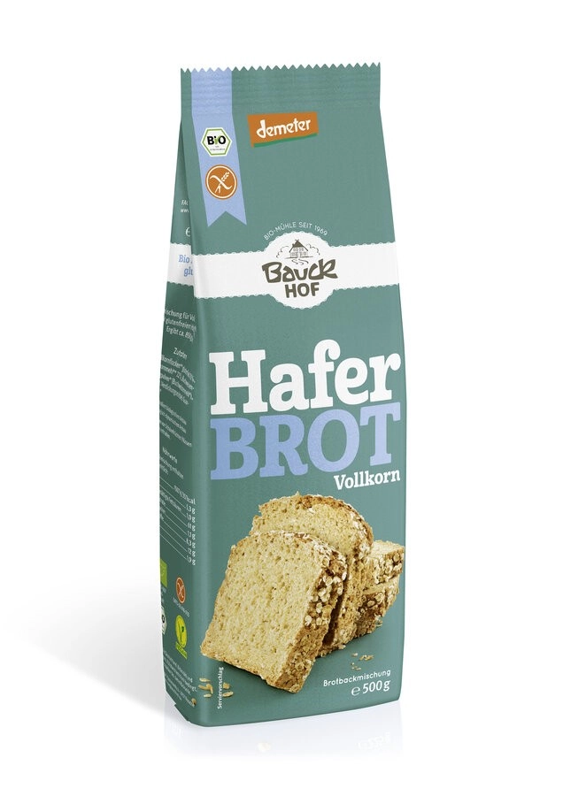 Bauckhof Haferbrot Vollkorn,glutenfrei 500 gr Pack