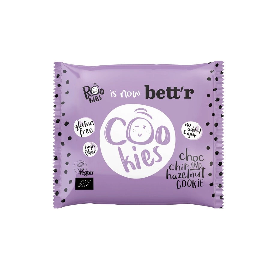 Bettr Choc Chip Haselnuss Cookie, 40 g Stück -glu