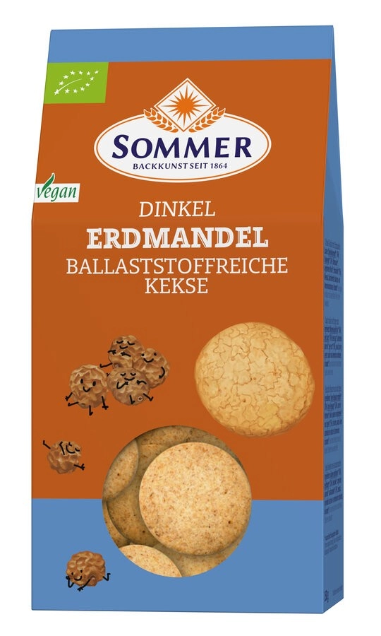 Sommer & Co. Dinkel Erdmandel Kekse, 150 g Packung