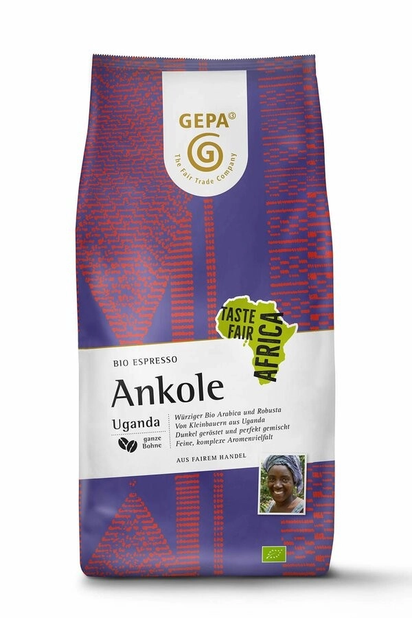 Gepa Espresso Ankole, ganze Bohne, 1 kg Packung