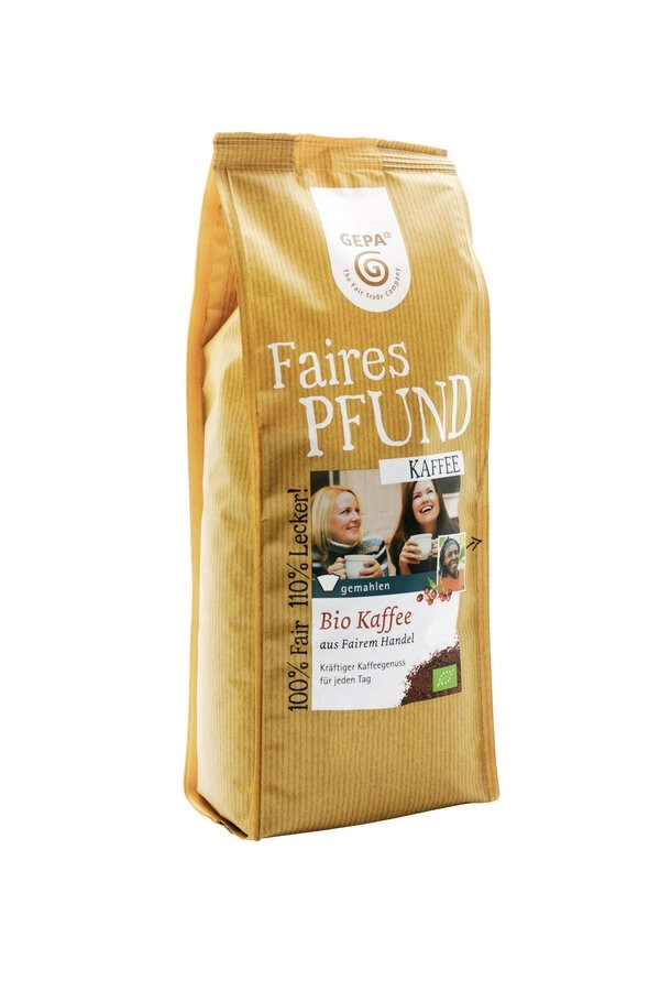 Gepa Faires Pfund Kaffee, gemahlen, 500 gr Packung