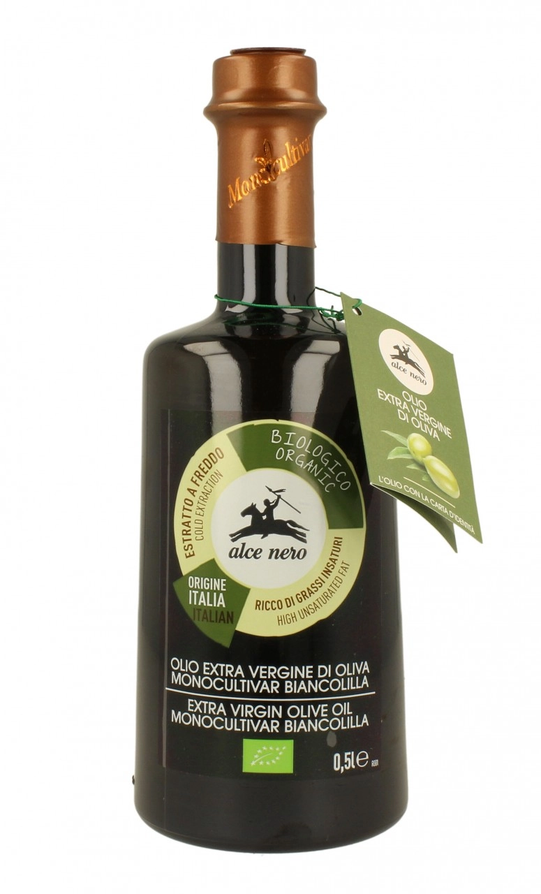Alce Nero Natives Olivenöl Biancolilla, 500 ml Fla
