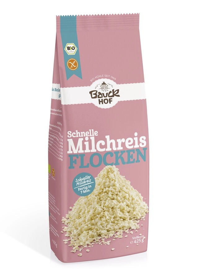 Bauckhof Schnelle Milchreisflocken, 425 gr Packung