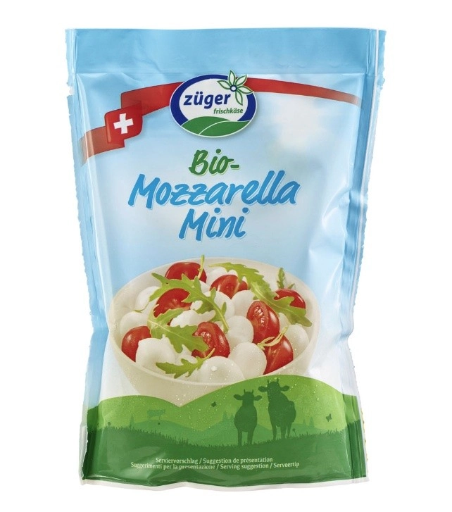 Züger Frischkäse Mozzarella Mini, 300 g Beutel (15