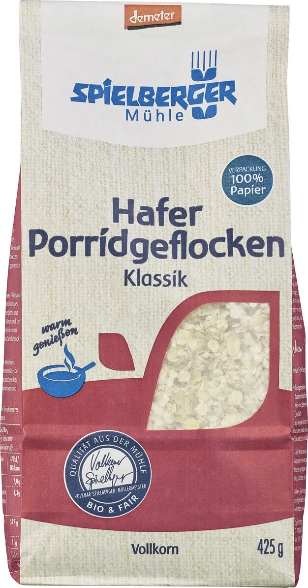 Spielberger Hafer Porridgeflocken Klassik, demeter