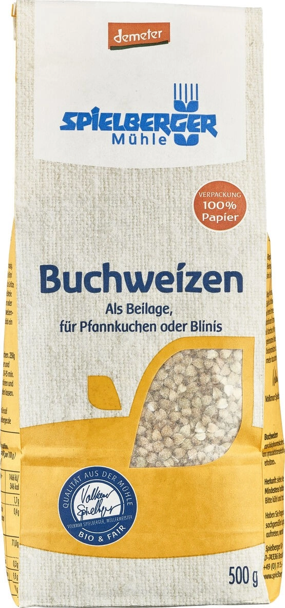 Spielberger Buchweizen, demeter, 500 gr Packung