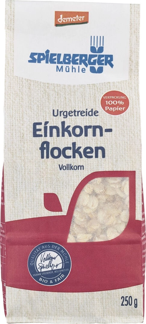 Spielberger Einkornflocken, demeter, 250 gr Tüte