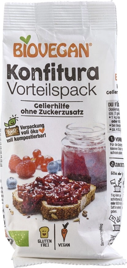 Biovegan Konfitura Geliermittel, 100 gr Packung