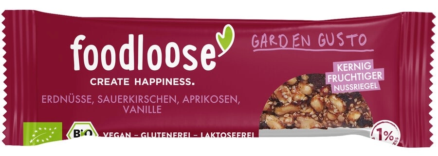 foodloose Nussriegel Garden Gusto, 35 gr Stück