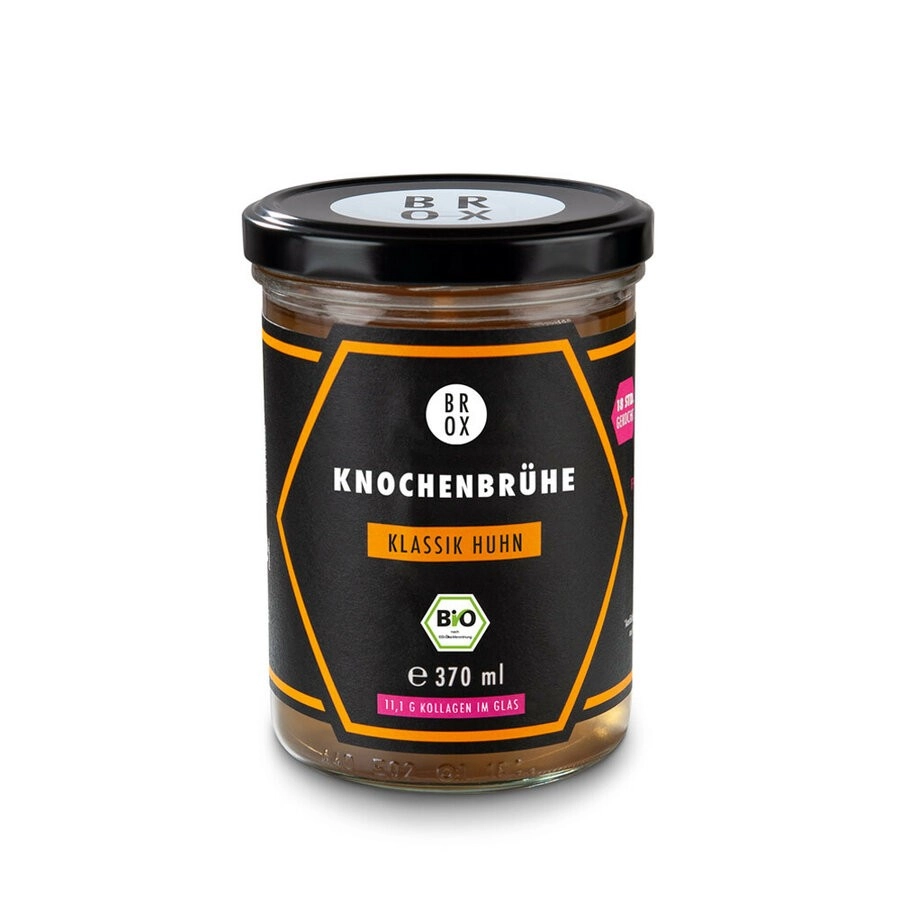 BROX Knochenbrühe Huhn, 370 ml Glas