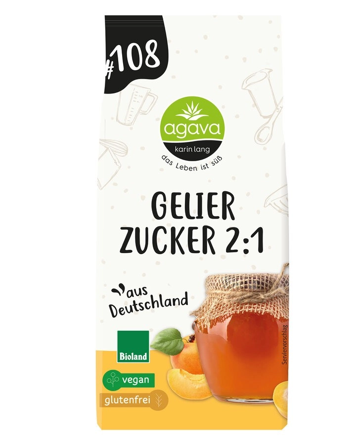 Agava Gelierzucker 2:1, 500 gr Packung