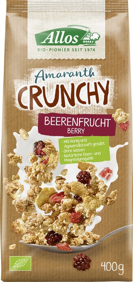 Allos Amaranth Crunchy Beeren, 400 gr Packung