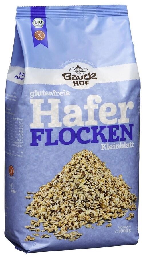 Bauckhof Haferflocken Kleinblatt, 1 kg Packung