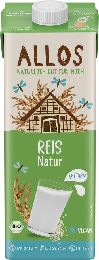 Allos Reis Drink naturell, 1 ltr Packung