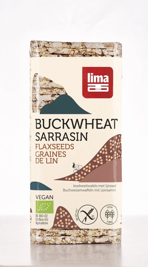 Lima Buchweizenwaffeln mit Leinsamen, 130 gr Packu
