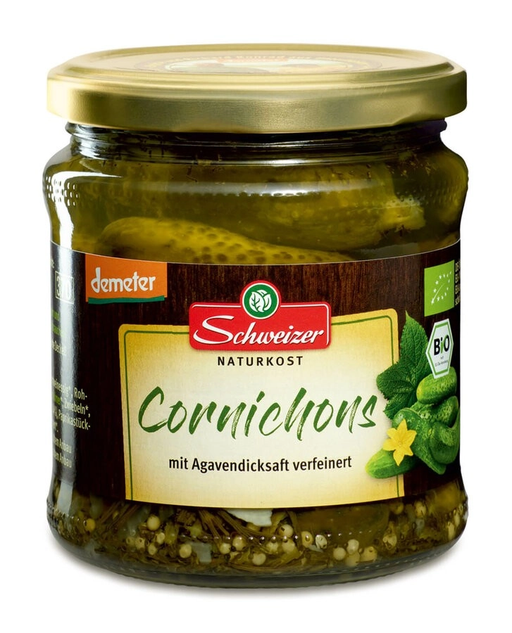 Schweizer Cornichons, 330 gr Glas