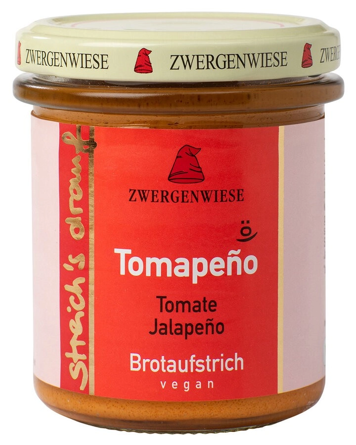 Zwergenwiese streichs drauf Tomapeńo, 160 gr Glas