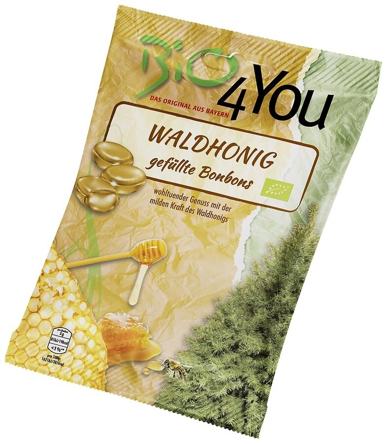 Bio4you Waldhonig Bonbons, 75 g Packung