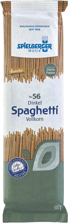 Spielberger Dinkel Spaghetti Vollkorn demeter 500