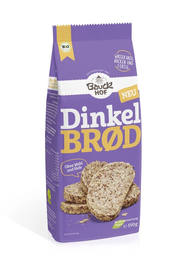 Bauckhof Dinkel Brřd, 550 g Packung