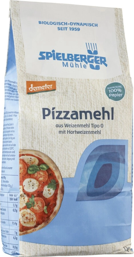Spielberger Pizzamehl Tipo 0, demeter, 1 kg Packun