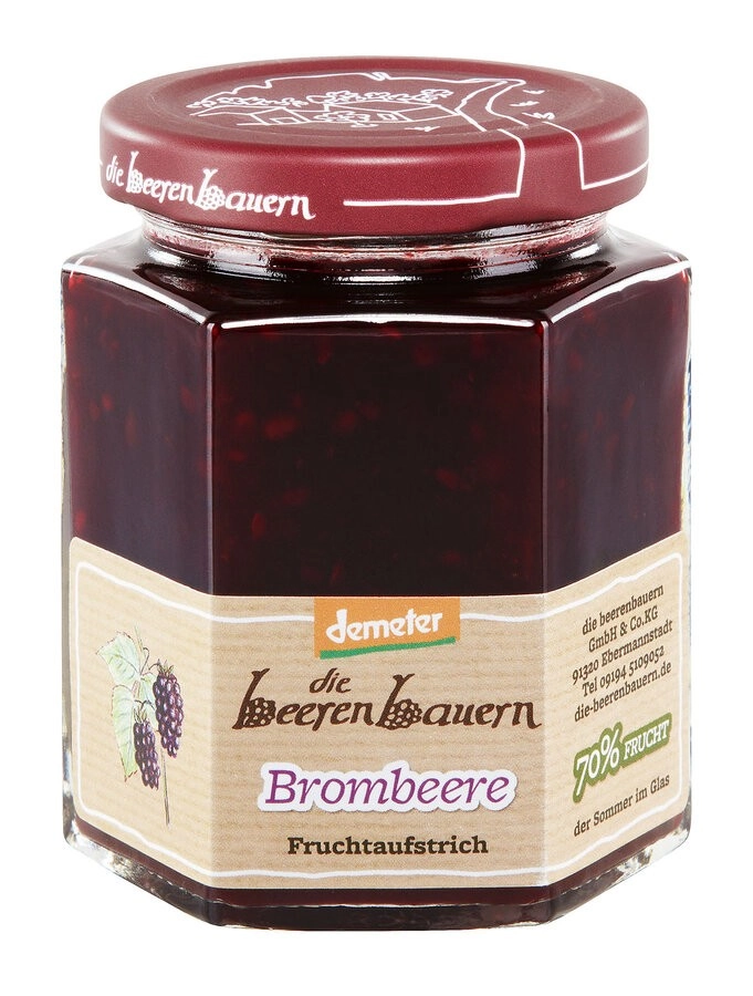 die beerenbauern Brombeere Fruchtaufstrich demeter