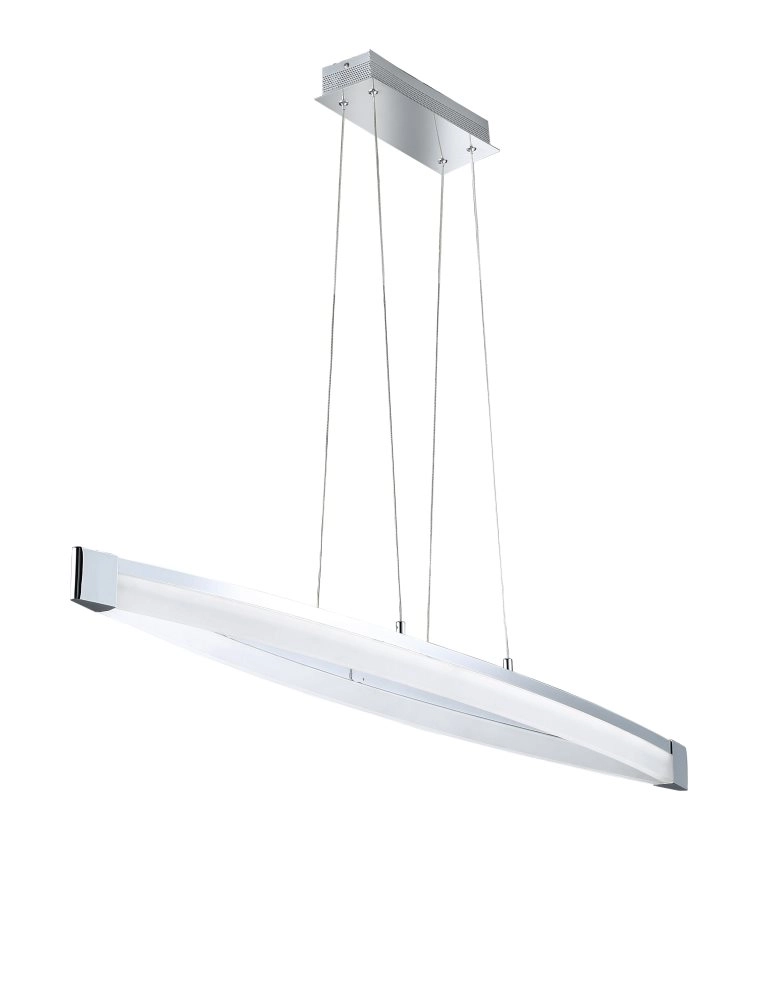 Wofi VANNES 625 LED Pendelleuchte, chrom, 127cm