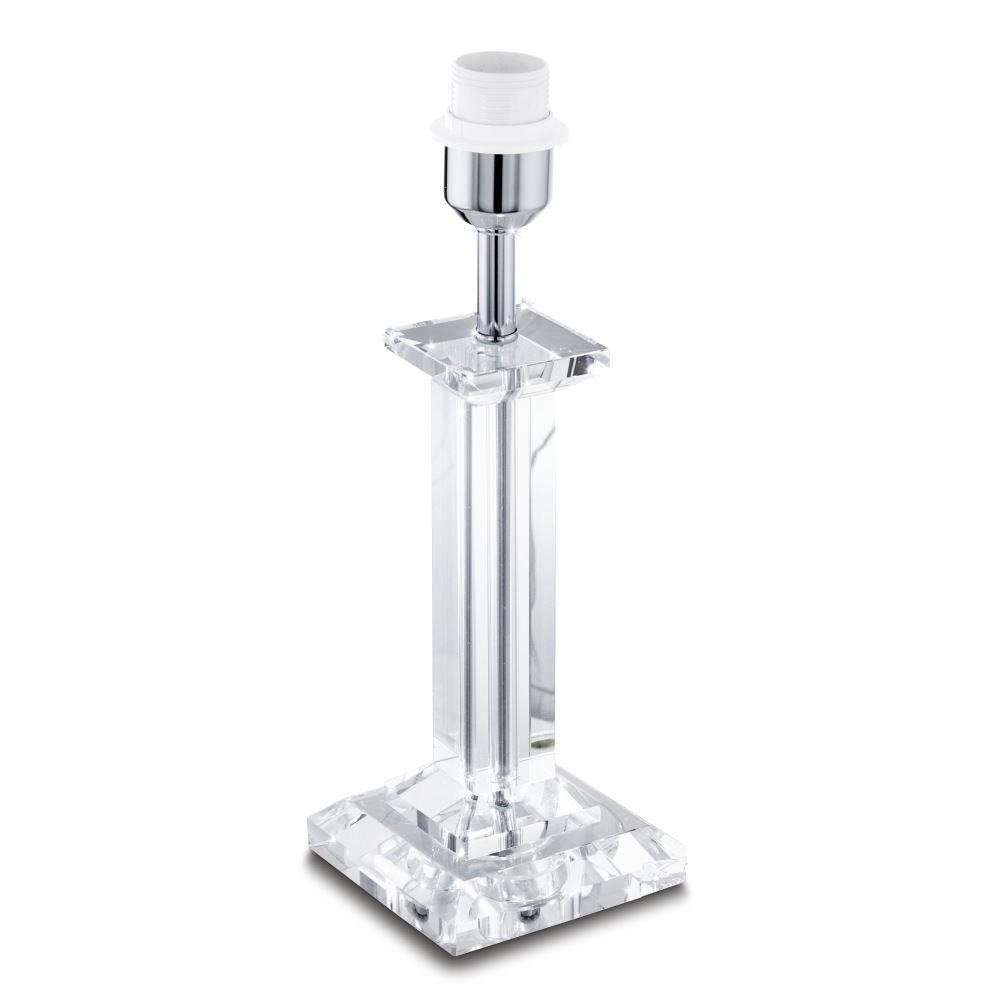 EGLO GLASBURY Tischleuchte H-485, 1-flg., E27, chrom, klar