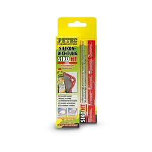 Petec  1x 70ml Hochtemperatursilikon rot  97880