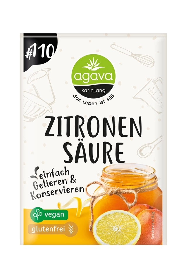 Agava Zitronensäure, 10 gr Beutel