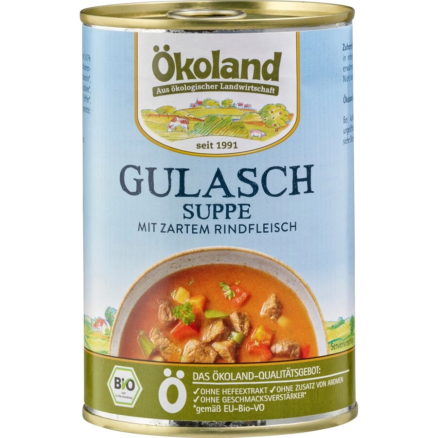 Ökoland Gulaschsuppe, 400 gr Dose