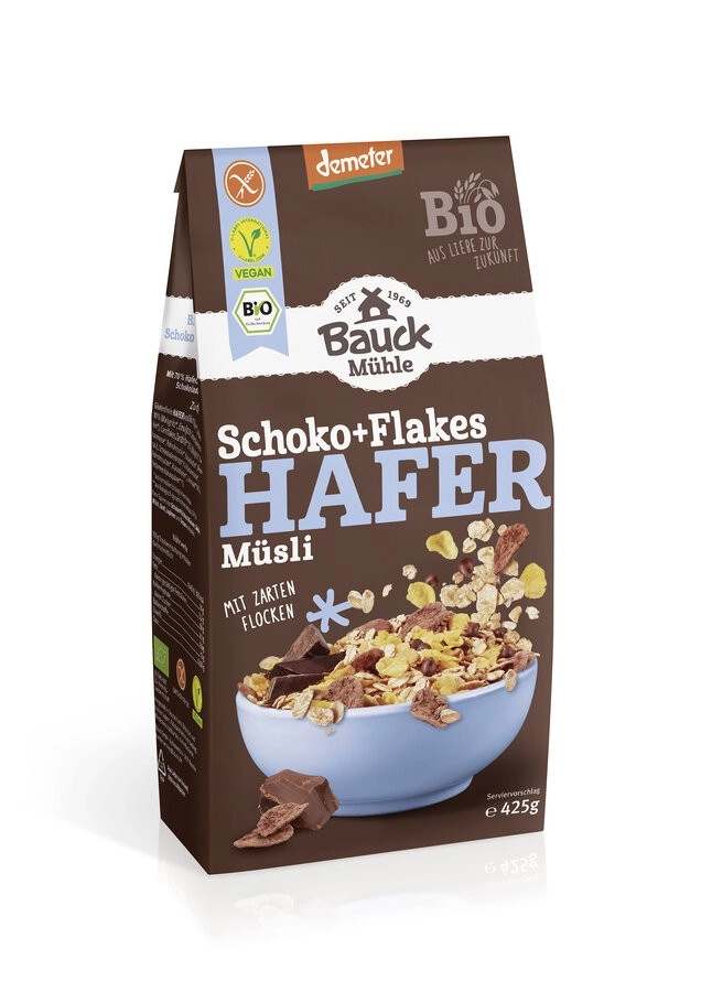 Bauckhof Hafer Müsli Schoko+Flakes glutenfrei, 425