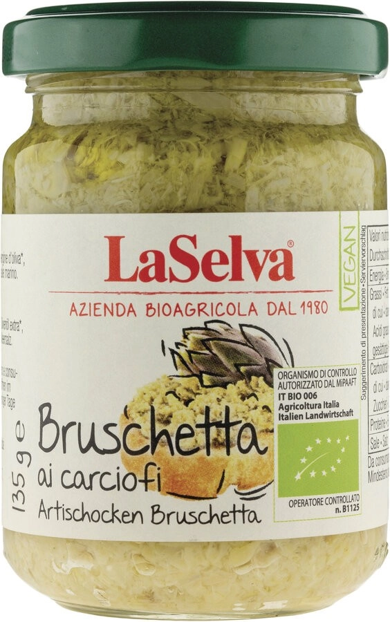 La Selva Artischocken Bruschetta, 135 g Glas