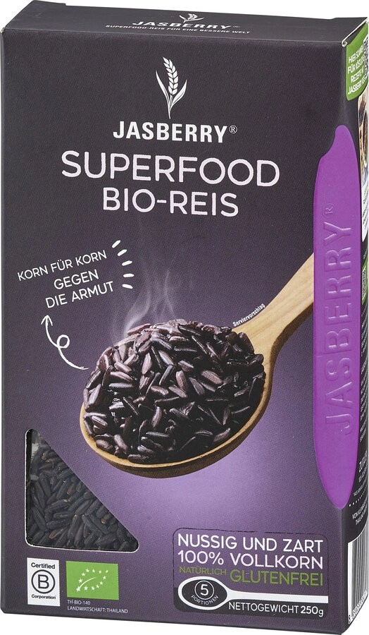 Jasberry Vollkorn-Jasberry Reis, 250 gr Packung
