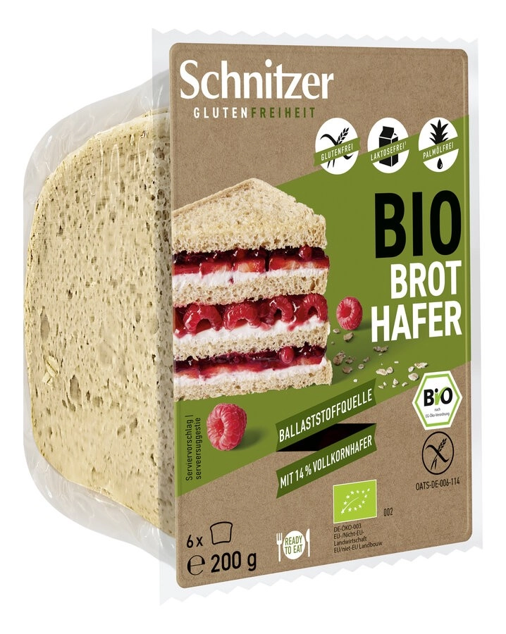 Schnitzer Brot Hafer, aus Hafervollkornmehl & -flo
