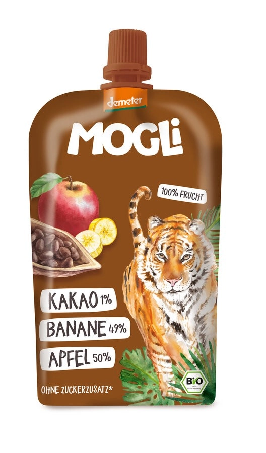 Mogli Quetschi Banane-Kakao, 120 gr Stück
