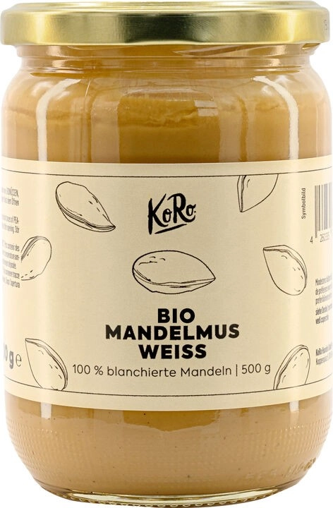KoRo Handels GmbH Mandelmus weiß, 500 g Glas