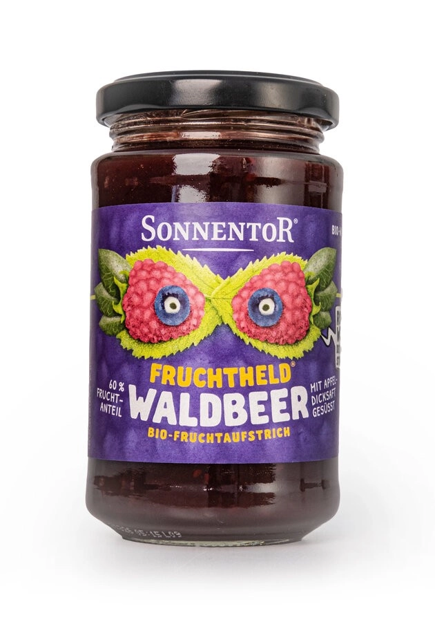 Sonnentor Fruchtheld Waldbeer, 250 gr Glas