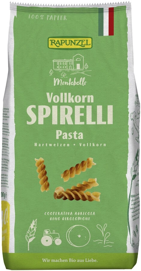 Rapunzel Spirelli Vollkorn, 500 gr Packung